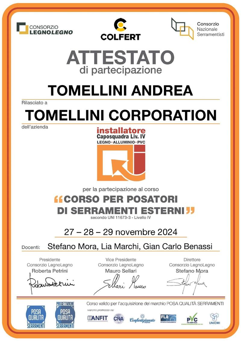  Posa certificata